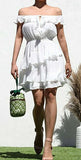 Pure Love Boho White Party Mini Dress