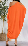 I See Spring Free Size Asymmetric Dress/Blouse (2 Colors)