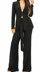 Suited For Him 2Pc White Party Pant Suit Set w/pockets