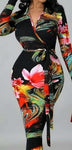 Forever His Lady Floral Bodycon Dress