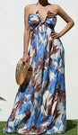 Hold My Door Halter Boho Maxi Dress