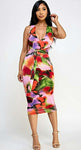 Garden Party Vibes Bodycon Dress