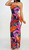 Addicted To Love Back Slit Tube Top Maxi Bodycon Dress