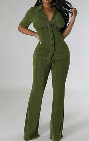 Last Chance For Love 2Pc Stretch Pant Set