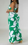 Going Green 1Pc Summer Bodycon Maxi Dress