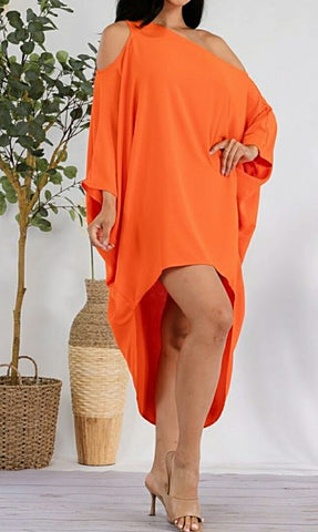 I See Spring Free Size Asymmetric Dress/Blouse (2 Colors)