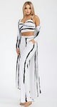 Friend In My Head 3Pc Cardigan White Party Pant Set