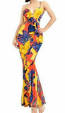 Almost Famous 1Pc Cami Strap Ruffle Summer Maxi Dress