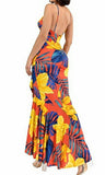 Almost Famous 1Pc Cami Strap Ruffle Summer Maxi Dress