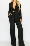 Suited For Pink 2pc Suit Pant Set w/Pockets