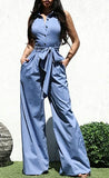 I Still Believe Stretch Denim Wide Leg Jumper w/Pockets