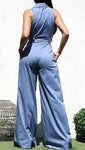 I Still Believe Stretch Denim Wide Leg Jumper w/Pockets