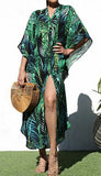 Now You Know 1Pc Boho Flowy Shirt Dress w/Pockets