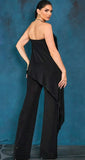 Easy Elegance 1Pc Tube Top Wide Leg Jumper