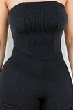 Call Me Out 1Pc Stretch Ribbed Tube Top Jumper