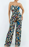 In The Mix 1Pc Tube Top Wide Leg Jumper