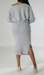 Can We Talk 3pc Sweater Knit Dress / Skirt Set