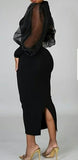 His Favorite Puff Sleeve Bodycon Dress